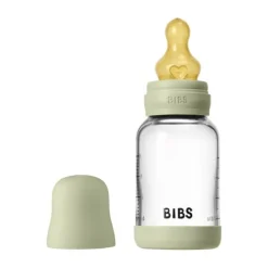 BIBS Fles - Slow Flow - 120 ml - Glas/Latex - Ivory Sale