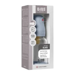 BIBS Fles - Slow Flow - 120 ml - Glas/Latex - Ivory Sale