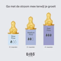 BIBS Flesspeen Rond - Medium Flow - 2 Pack - Latex Discount