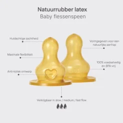 BIBS Flesspeen Rond - Slow Flow - 2 Pack - Latex Best