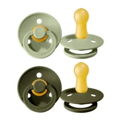 BiBs Fopspeen Dark Oak / Ivory 0-6 Mnd 2 Stuks Outlet