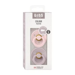 BiBs Fopspeen Dark Oak / Ivory 0-6 Mnd 2 Stuks Outlet