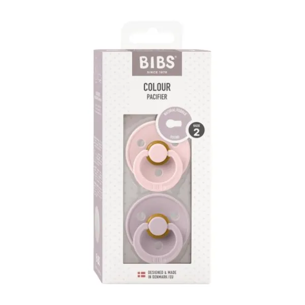 BiBs Fopspeen Dark Oak / Ivory 0-6 Mnd 2 Stuks Outlet