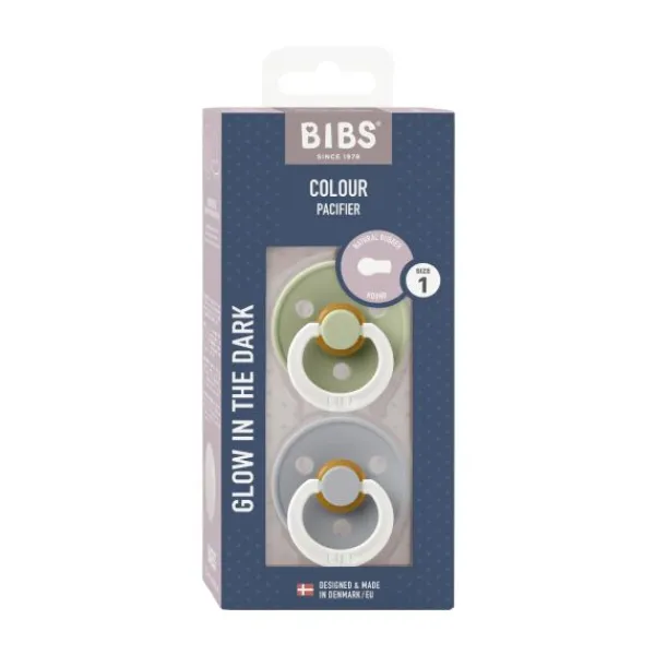 BiBs Glow Fopspeen - 18+ Mnd - Sage / Vanilla