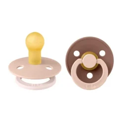 BiBs Studio Fusion Fopspeen - Rond - 2 Stuks - 0-6 Mnd - Blush/Woodchuck Best