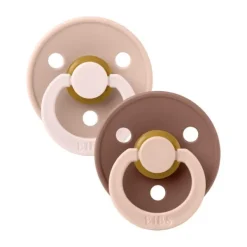 BiBs Studio Fusion Fopspeen - Rond - 2 Stuks - 0-6 Mnd - Blush/Woodchuck Best
