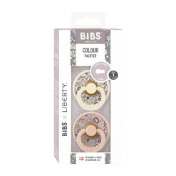 BiBs X Liberty Eloise Fopspeen - 0-6 Mnd - 2 Stuks - Blush Mix Sale