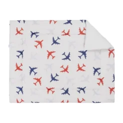 Bink Bedding Planes Boxkleed Blauw 71 x 122 cm Online
