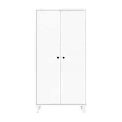 BLN Kids Sacha Kledingkast White 2-Deurs Clearance