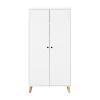 BLN Kids Sacha Kledingkast White / Natural 2-Deurs Discount
