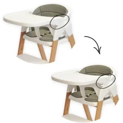 Bo Jungle Grow With Me High Chair - Pure White Best