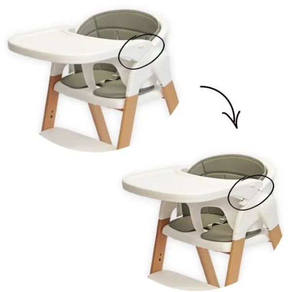 Bo Jungle Grow With Me High Chair - Pure White Best