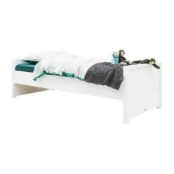 Bopita Bobby Bed 90x200 cm met Laag Hoofdeinde - Wit Discount