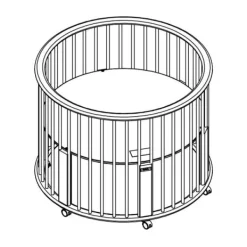 Bopita Box Rondo Mat Zwart Best