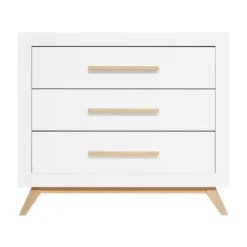 Bopita Fenna Babykamer Wit / Naturel | Bed 60 x 120 cm + Commode + Kast 2-Deurs Outlet