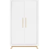Bopita Fenna Kledingkast Wit / Naturel 2-Deurs New