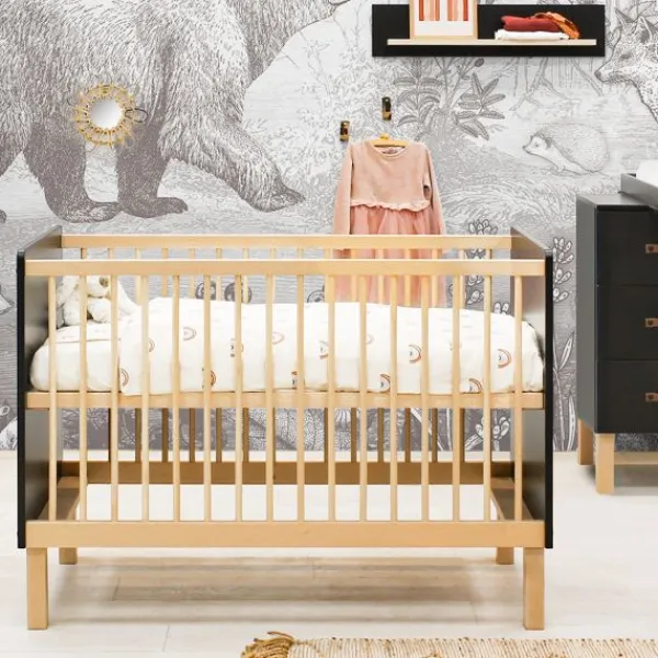 Bopita Floris Babybed Zwart / Naturel 60 x 120 cm Hot