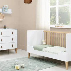 Bopita Indy Babybed Wit / Naturel 60 x 120 cm Sale