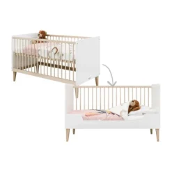 Bopita Indy Babybed Wit / Naturel 60 x 120 cm Sale