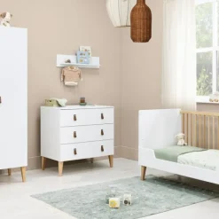 Bopita Indy Babybed Wit / Naturel 60 x 120 cm Sale
