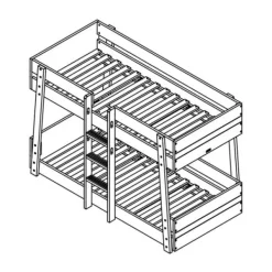 Bopita Lisa Bed Wit / Naturel 90 x 200 cm Online