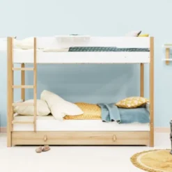 Bopita Lucas Bed - 90 x 200 cm - Wit / Naturel Online