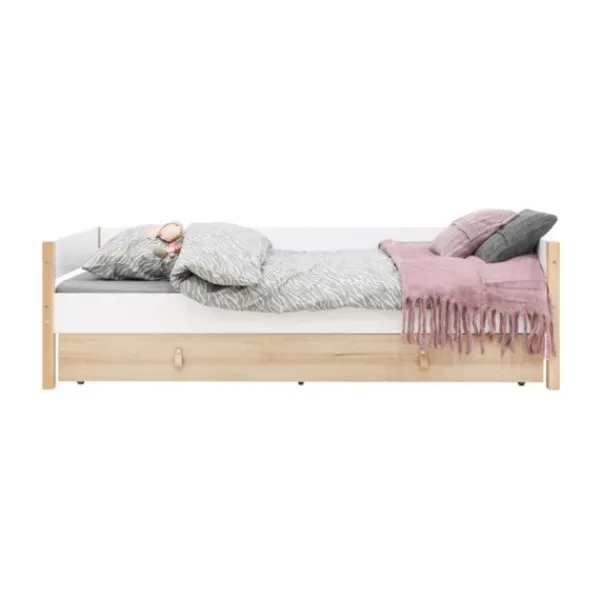Bopita Lucas Bedbank - 90x200 cm - Wit/Naturel Discount