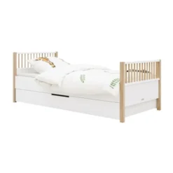 Bopita Mika Bed Wit / Eiken 90 x 200 cm Hot