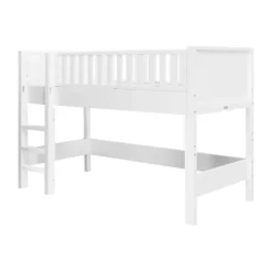 B-Boo Bopita Nordic Halfhoogslaper 90x200 met Rechte Trap - Wit