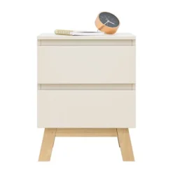 Bopita Saba Tienerkamer - Dune / Naturel - Bed 90x200 cm + Nachtkastje Sale