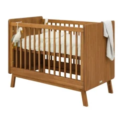 Bopita Senna Babybed - Rose / Wood - 60 x 120 cm Online