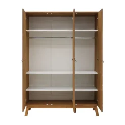 Bopita Senna Kledingkast 3-Deurs - Rose / Wood Outlet