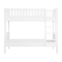 Bopita Stapelbed 90×200 met Rechte Trap Nordic - Wit New