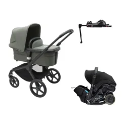 Bugaboo Fox 5 Kinderwagen 2-in-1 - Forest Green | Doona X Autostoeltje | Doona X Isofix Base