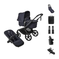 Bugaboo Fox 5 Renew Kinderwagen 2-in-1 - Essential Bundel - Black / Deep Indigo Hot