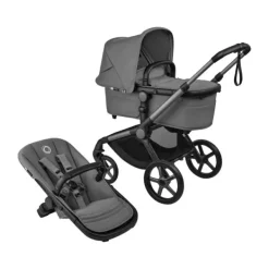 Bugaboo Fox 5 Renew Kinderwagen 4-in-1 - Newborn Bundel - Black / Deep Indigo New