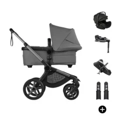 Bugaboo Fox 5 Renew Kinderwagen 4-in-1 - Black / Deep Indigo | Bugaboo Otter by Nuna Autostoel Outlet