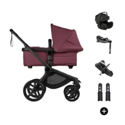 Bugaboo Fox 5 Renew Kinderwagen 4-in-1 - Black / Deep Indigo | Bugaboo Otter by Nuna Autostoel Outlet