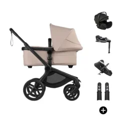 Bugaboo Fox 5 Renew Kinderwagen 4-in-1 - Black / Deep Indigo | Bugaboo Otter by Nuna Autostoel Outlet