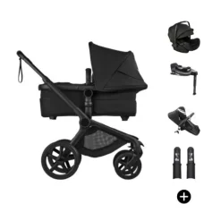 Bugaboo Fox 5 Renew Kinderwagen 4-in-1 - Black / Deep Indigo | Bugaboo Otter by Nuna Autostoel Outlet