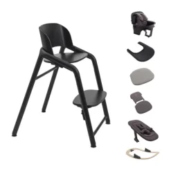 Bugaboo Giraffe Kinderstoel Ultimate Bundel – Wood/Grey Best