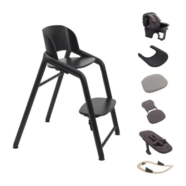 Bugaboo Giraffe Kinderstoel Ultimate Bundel – Wood/Grey Best