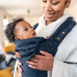 ByKay Click Carrier Classic Draagzak - Wool - Navy Melee Best