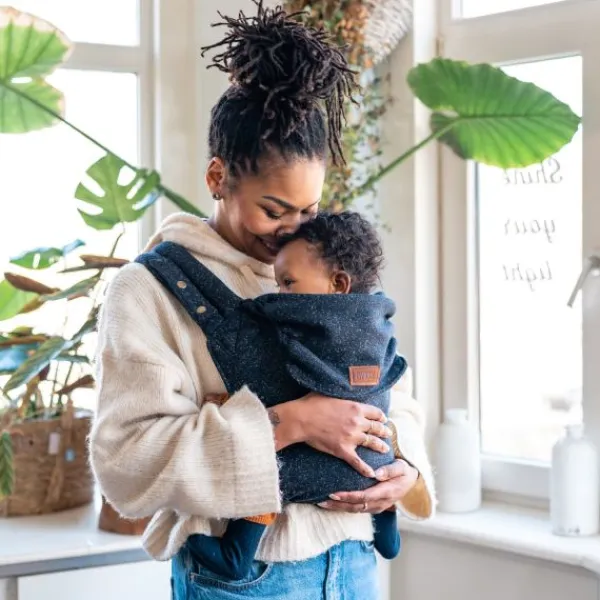 ByKay Click Carrier Classic Draagzak - Wool - Navy Melee Best