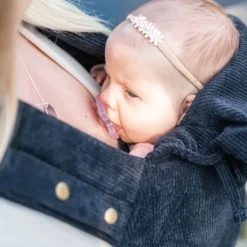 ByKay Click Carrier Classic Pro Draagzak - Ribbed Velvet - Smokey Black Best