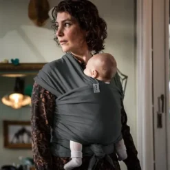 ByKay Stretchy Deluxe Draagdoek Anthracite M Best