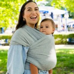 ByKay Stretchy Deluxe Draagdoek Anthracite M Best