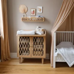 Cam Cam Copenhagen Classic Stripes Aankleedkussen - Camel Hot