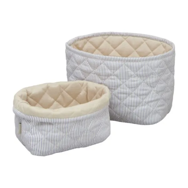 Cam Cam Copenhagen Classic Stripes Opbergmand - 2 Stuks - Blue Clearance