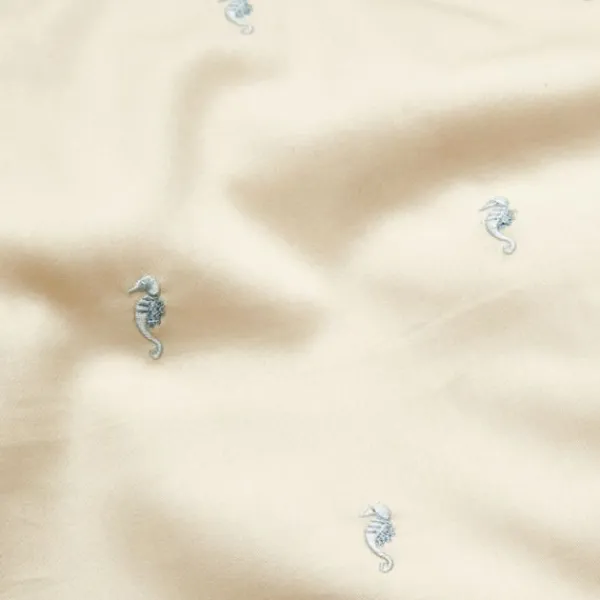 Cam Cam Copenhagen Dekbedovertrek Geborduurd - 70 x 100 cm - GOTS - Sea Garden Best